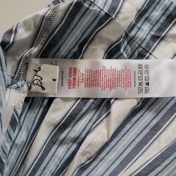 Striped Ruffle Sleeve Blouse - Picture 9 of 13